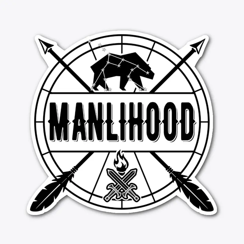 Manlihood Black and White Logo