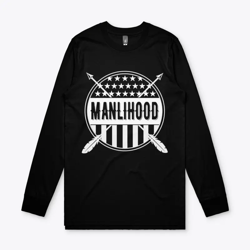 Stars and Stripes Manlihood White Logo