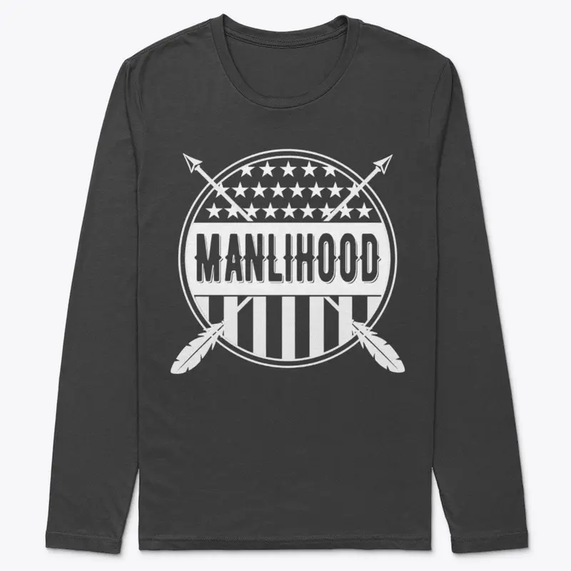 Stars and Stripes Manlihood White Logo