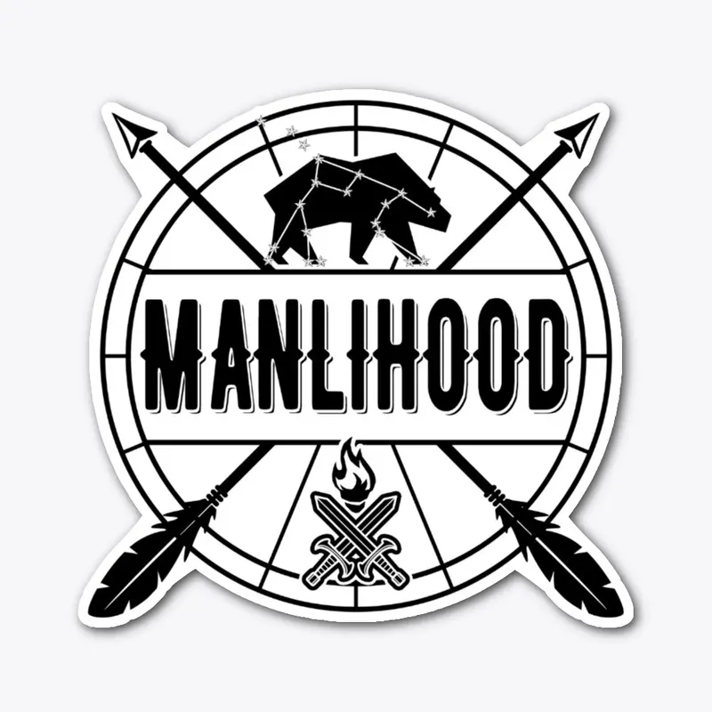 Manlihood Black and White Logo