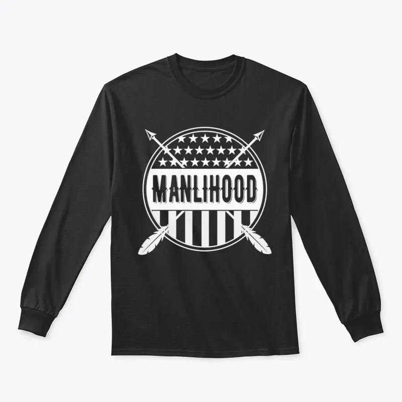 Stars and Stripes Manlihood White Logo