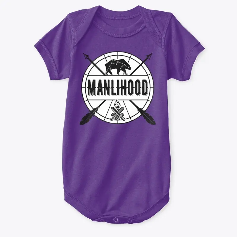 Manlihood Black and White Logo